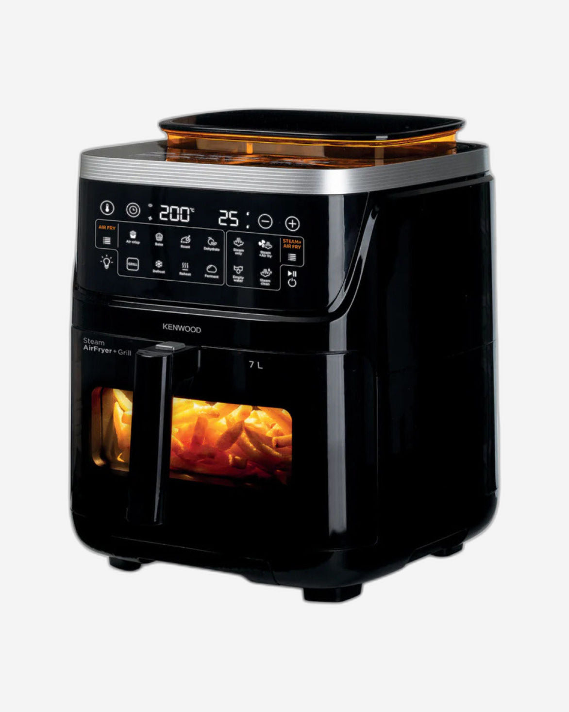 مقلاة كينوود الهوائية البخارية الزجاجية HFS92.000BK سعة 7 لتر