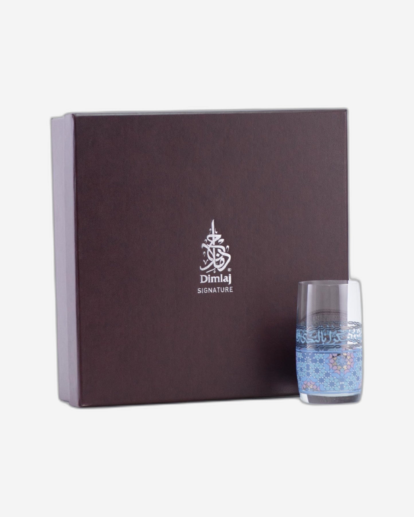 أكواب ديملاج ميلانج، 6 قطع، بلاتينيوم وأزرق