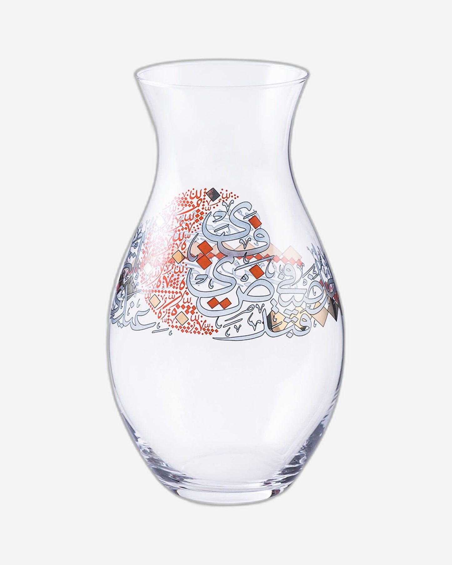 مزهرية دملاج سراج كبيرة باللون الذهبي والبرتقالي