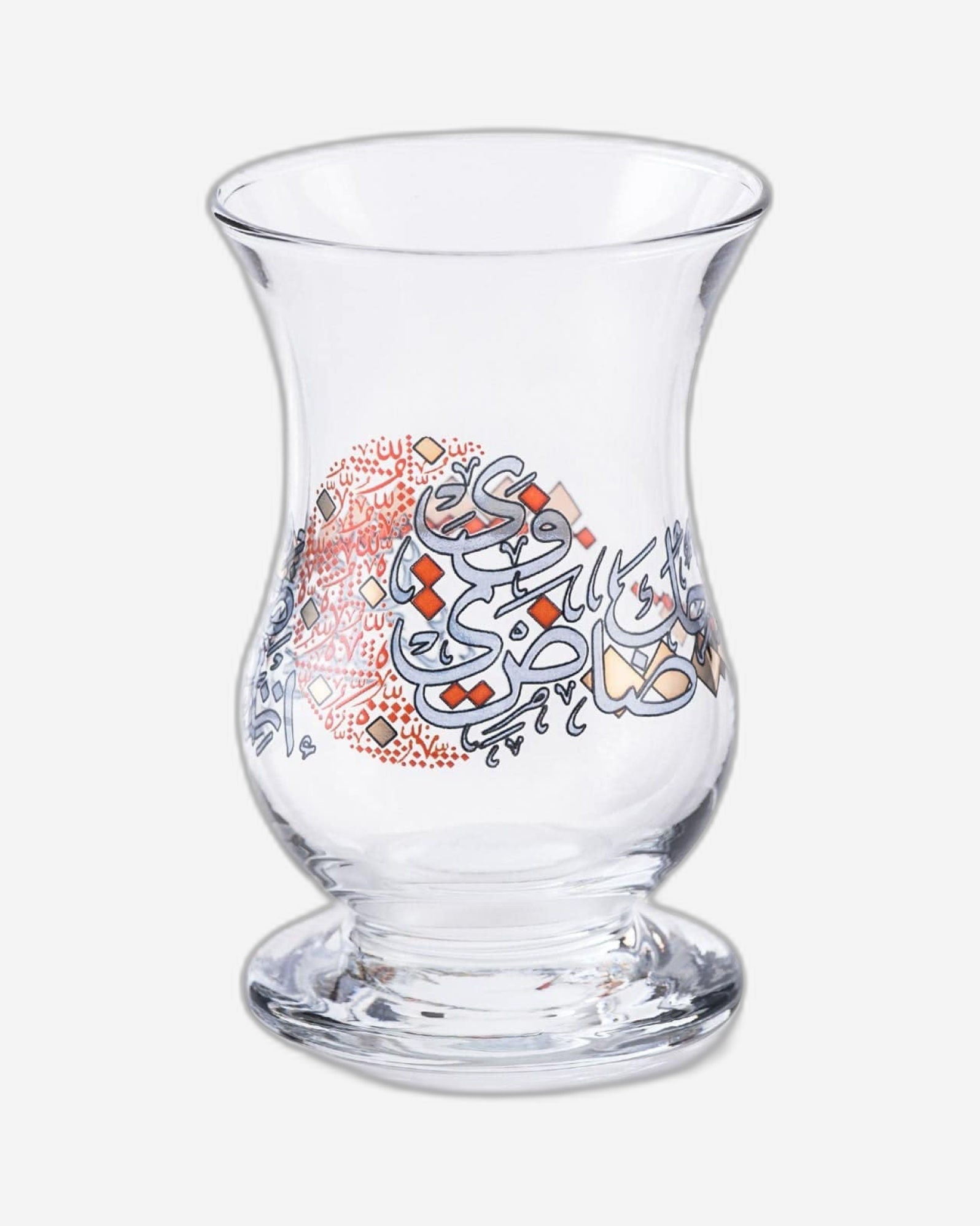 مجموعة استكانات شاي ديملاج سراج من 6 قطع (ذهبي وبرتقالي)