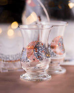 مجموعة استكانات شاي ديملاج سراج من 6 قطع (ذهبي وبرتقالي)