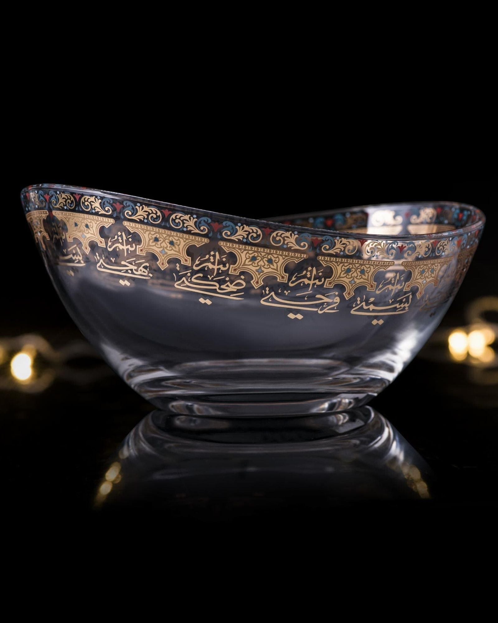 وعاء تقديم كبير دملاج سرور (ذهبي)