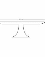 طبق كيك ذو قدم دملاج سرور (ذهبي)