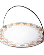 صينية تقديم كبيرة بمقبض من ديملاج سرور (ذهبي)