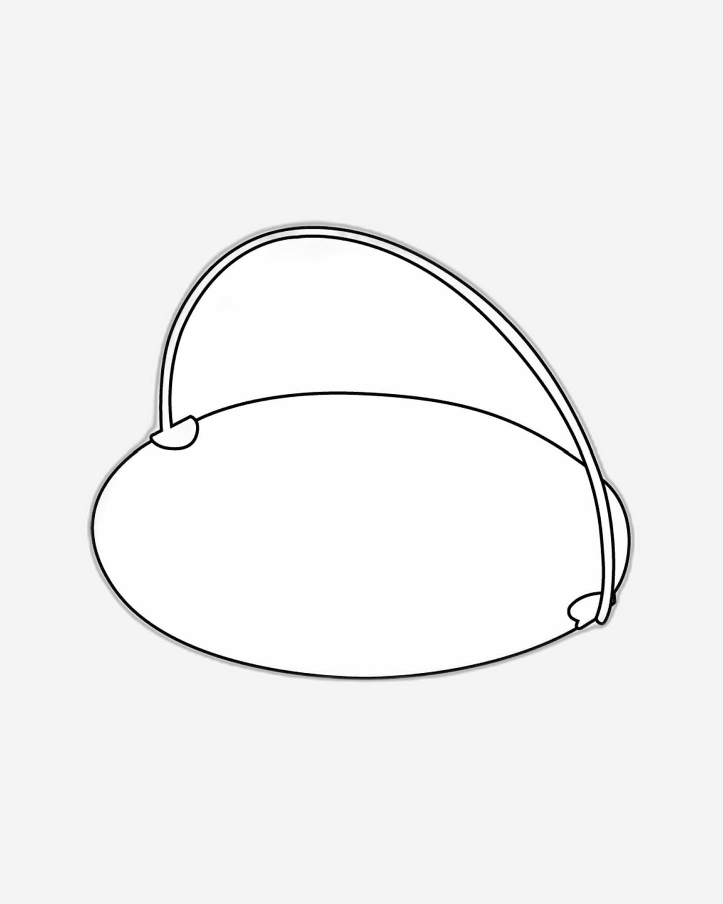 صينية تقديم كبيرة من ديملاج سرور بمقبض ذهبي