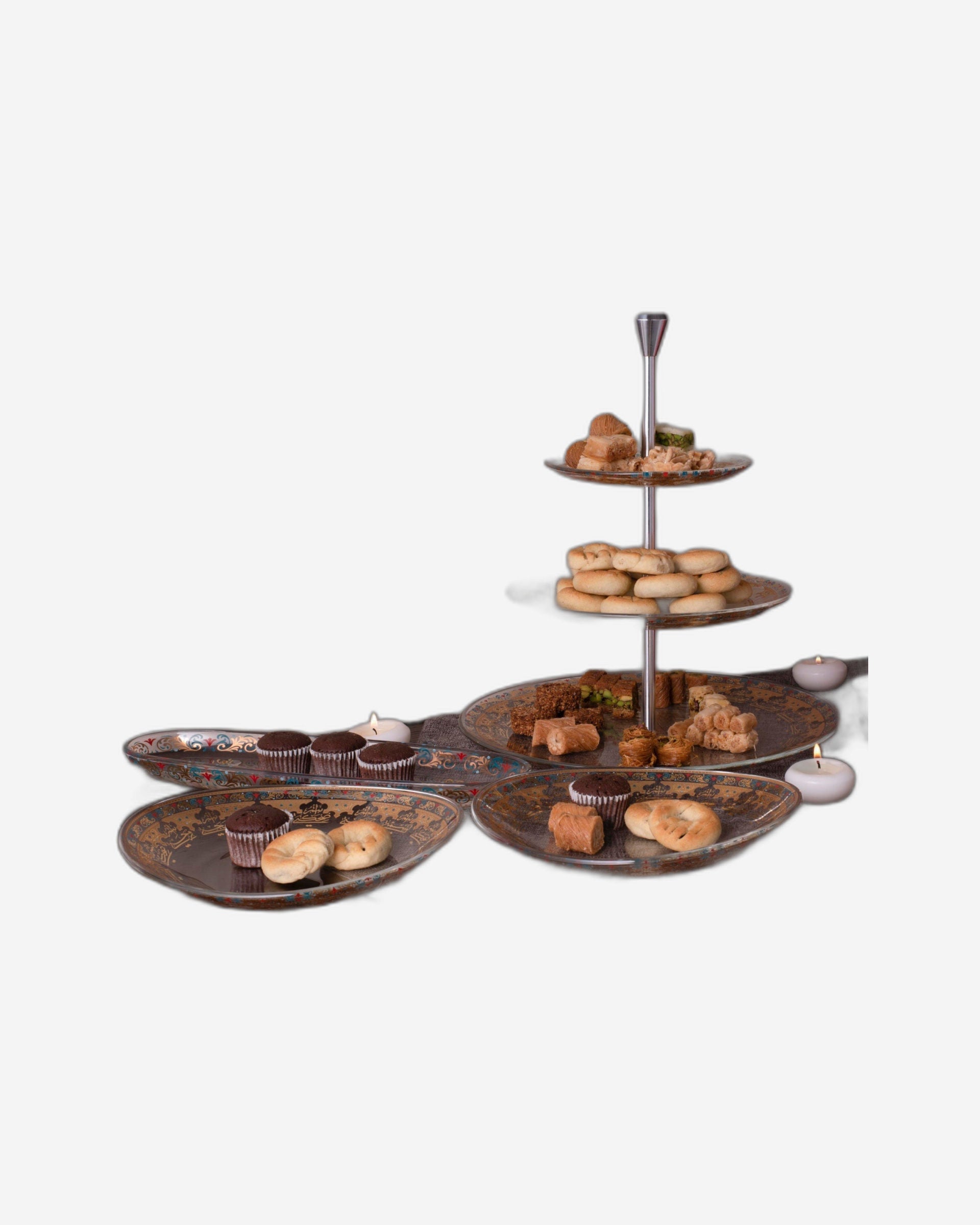 صينية دملاج سرور 3 طبقات (ذهبي)