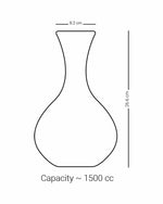 ديكانتر كريستال ديملاج ثلث (منقوش)