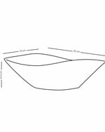 وعاء تقديم كبير من دملاج الثلث (منقوش)