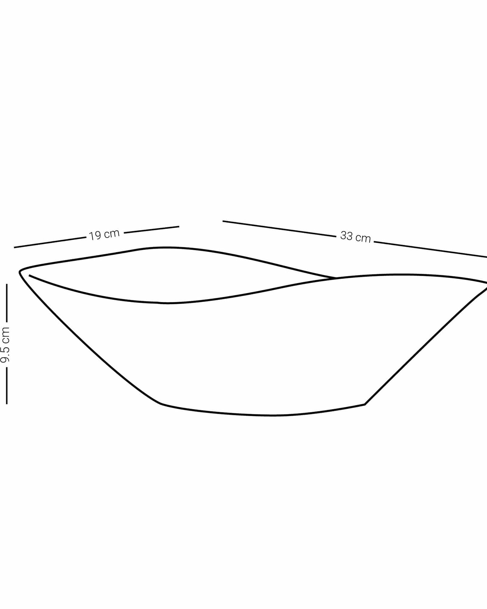وعاء تقديم كبير من دملاج الثلث (منقوش)
