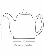 إبريق شاي ديملاج كريم كبير (ذهبي)