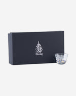 مجموعة ديملاج أصالة من 6 فناجين قهوة (ذهبي وأزرق)