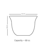 مجموعة ديملاج أصالة من 6 فناجين قهوة (ذهبي وأزرق)