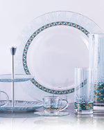 طبق ديملاج أصالة كبير (ذهبي وأخضر)