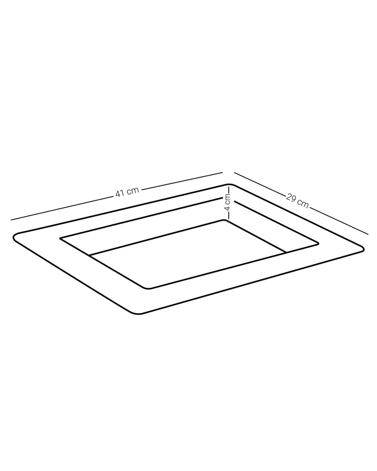 طبق تقديم ديملاج أسالا مستطيل كبير ذهبي وأخضر