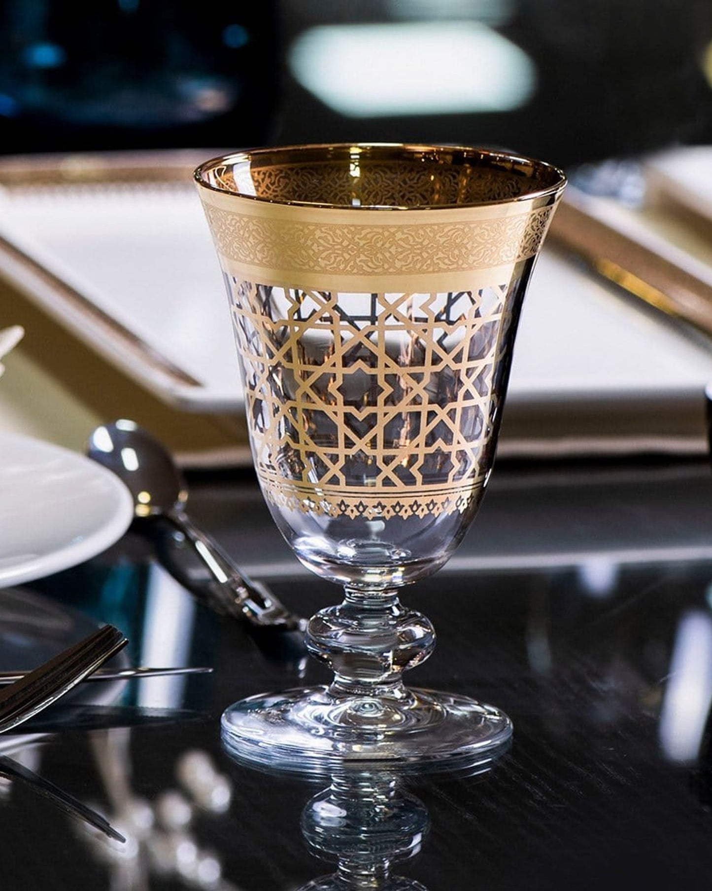 سيقان كأس قرطبة من ديملاج، 6 قطع، ذهبية