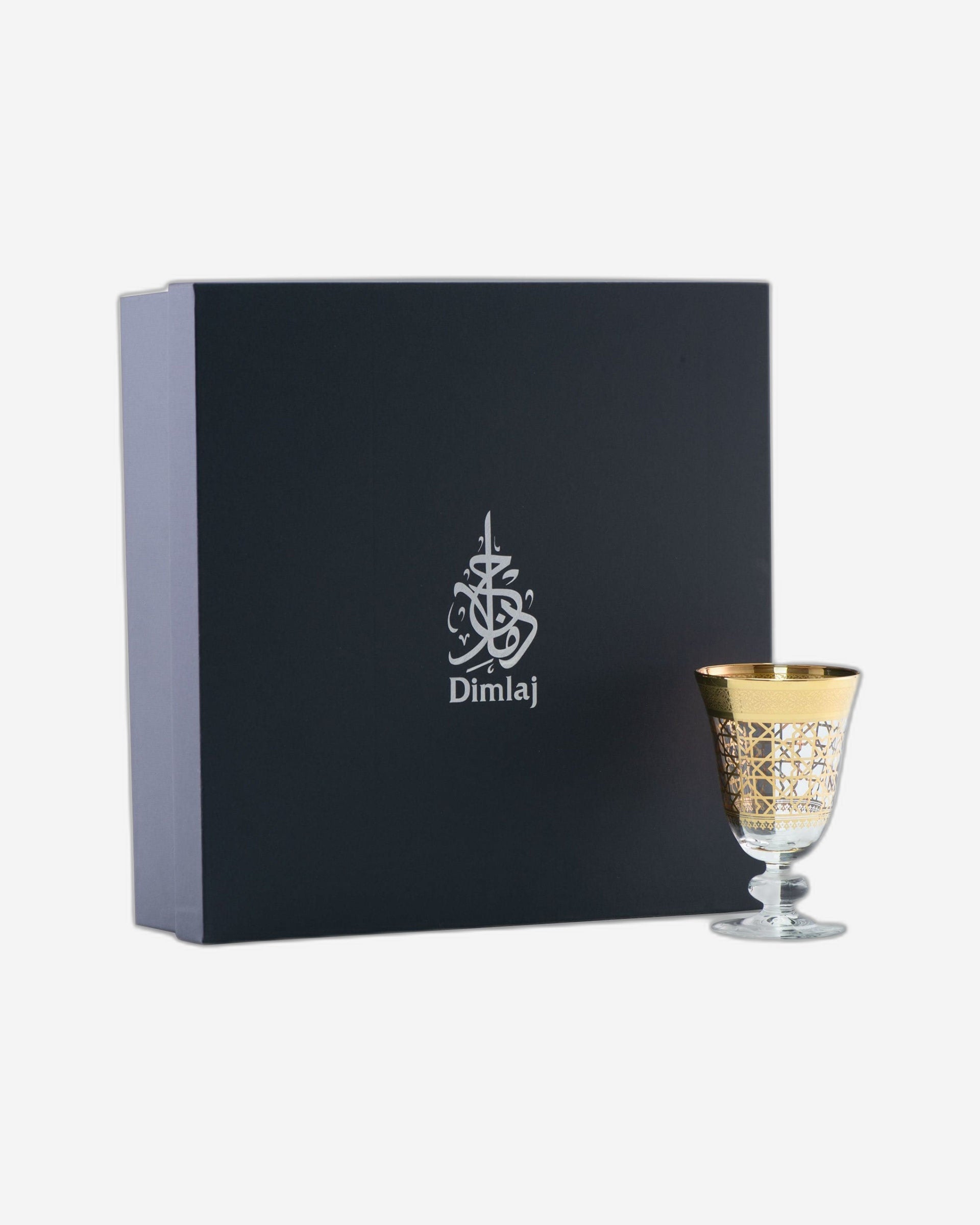 مجموعة ديملاج قرطبة من 6 قطع سيقان كأس (ذهبية)