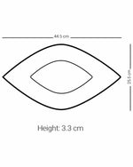 طبق تقديم ديملاج ثلث كبير (منقوش)