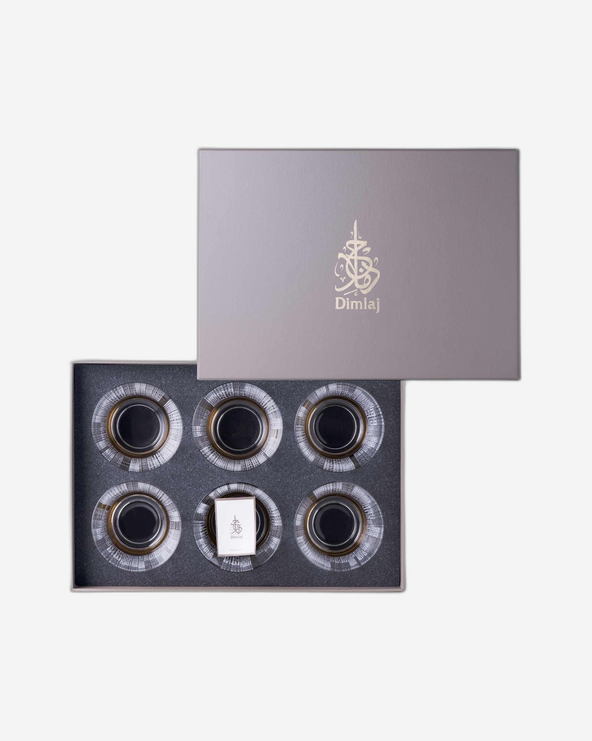 مجموعة ديملاج أبراج من 6 قطع أوعية تقديم (ذهبي)