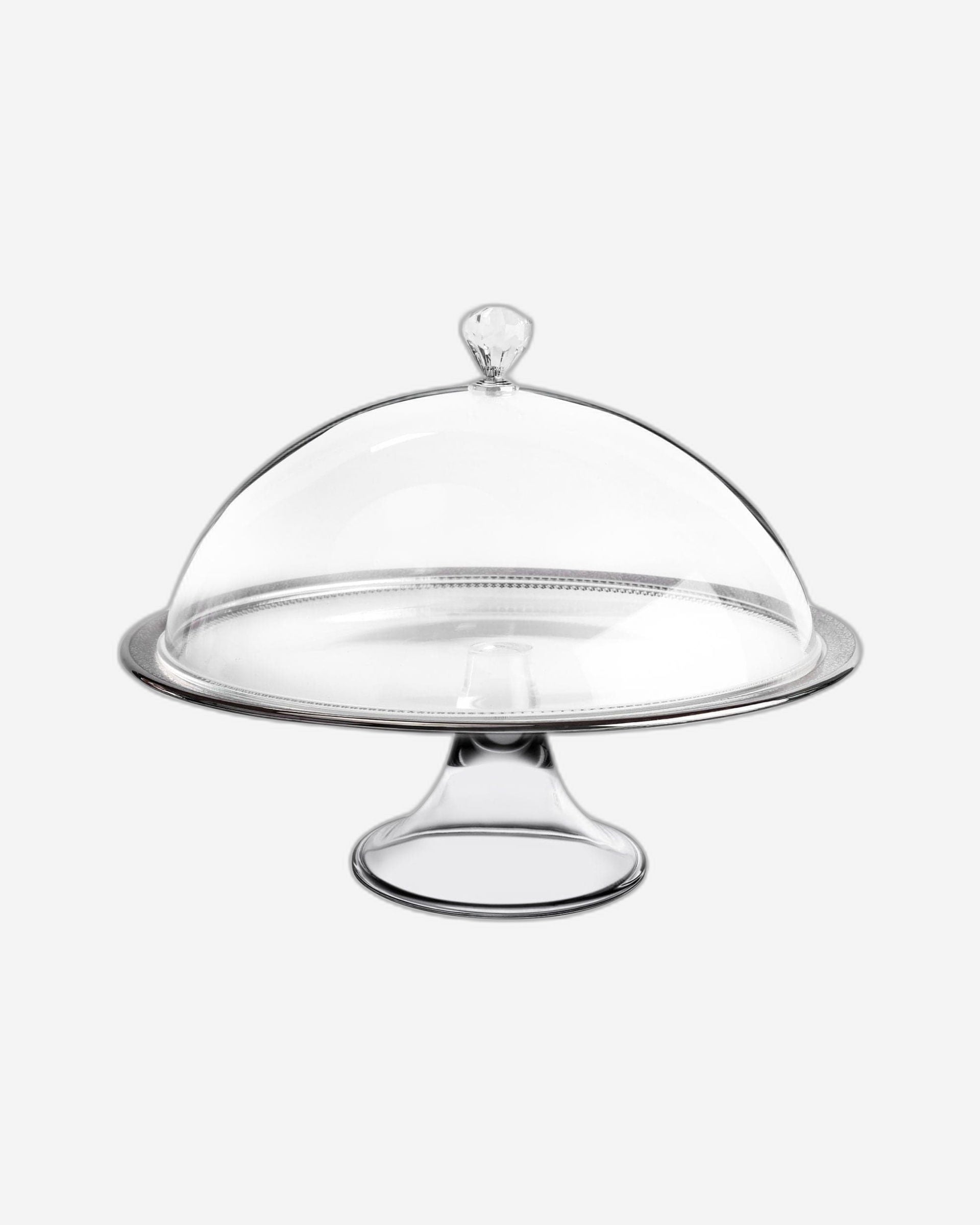 طبق كيك ديملاج قرطبة ذو قاعدة وغطاء (بلاتينيوم)