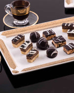 طبق تقديم مستطيل كبير من ديملاج قرطبة (ذهبي)