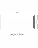 طبق تقديم مستطيل كبير من ديملاج قرطبة (ذهبي)