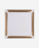 طبق تقديم مربع كبير من ديملاج قرطبة (ذهبي)