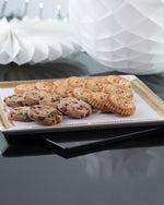 طبق تقديم مربع كبير من ديملاج قرطبة (ذهبي)