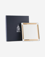 طبق تقديم مربع كبير من ديملاج قرطبة (ذهبي)