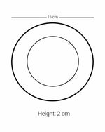 مجموعة أطباق ديملاج كريم، 6 قطع (ذهبي)