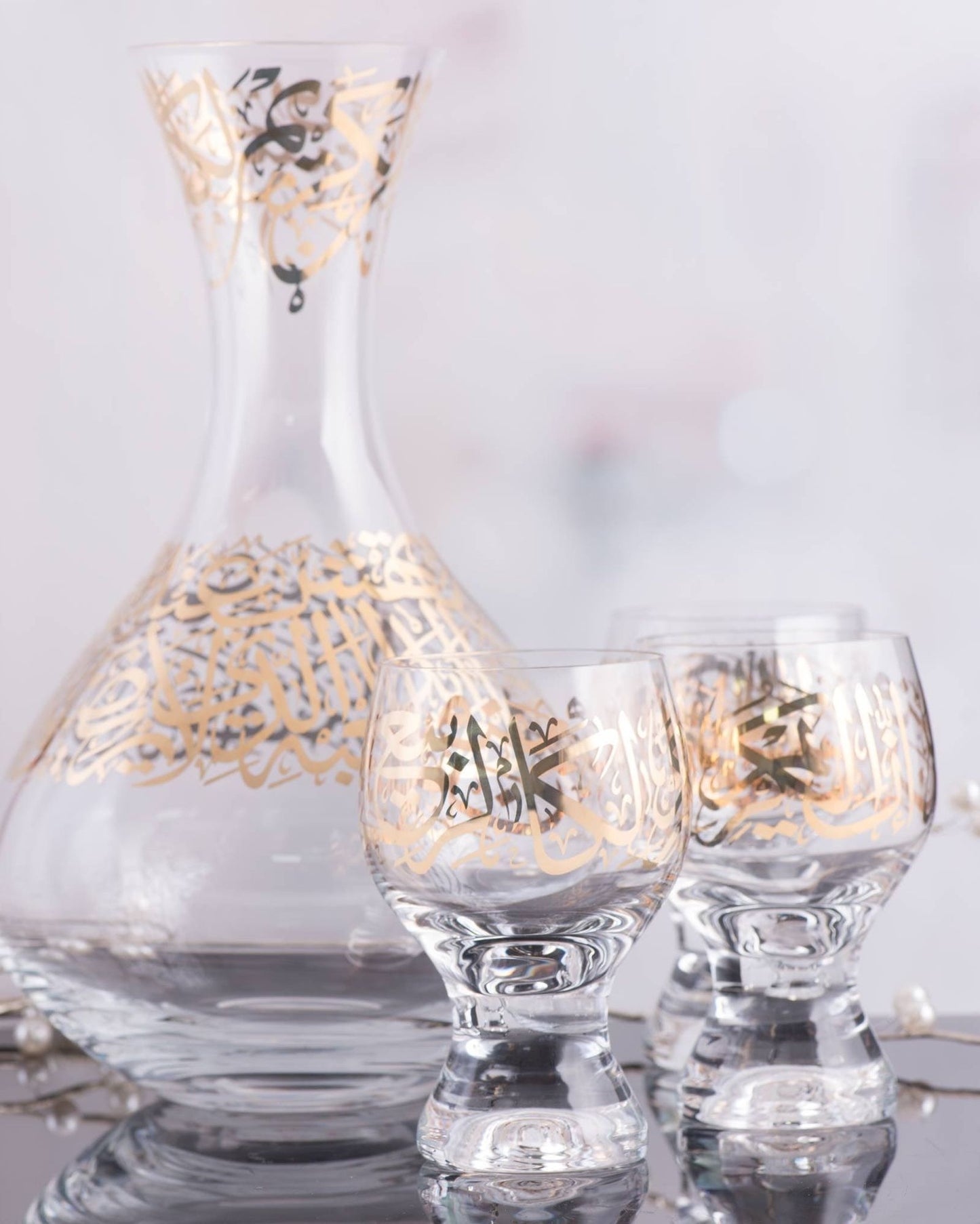 سيقان كؤوس ديملاج كريم الذهبية، 6 قطع