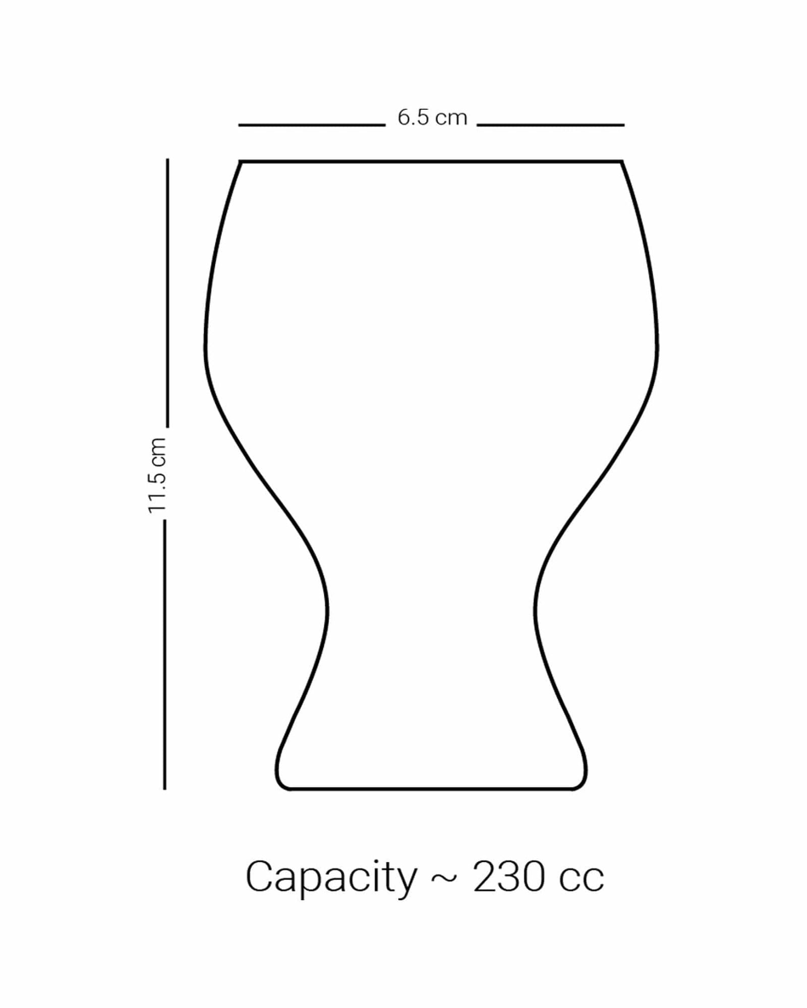 مجموعة ديملاج كريم من 6 قطع سيقان كأس (ذهبي)