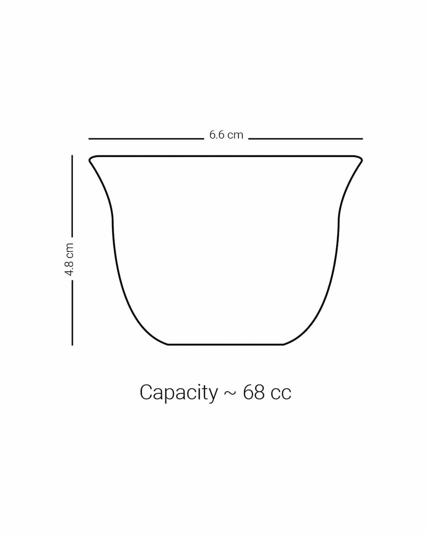 أكواب دملاج أبراج قهوة 6 قطع ذهبي
