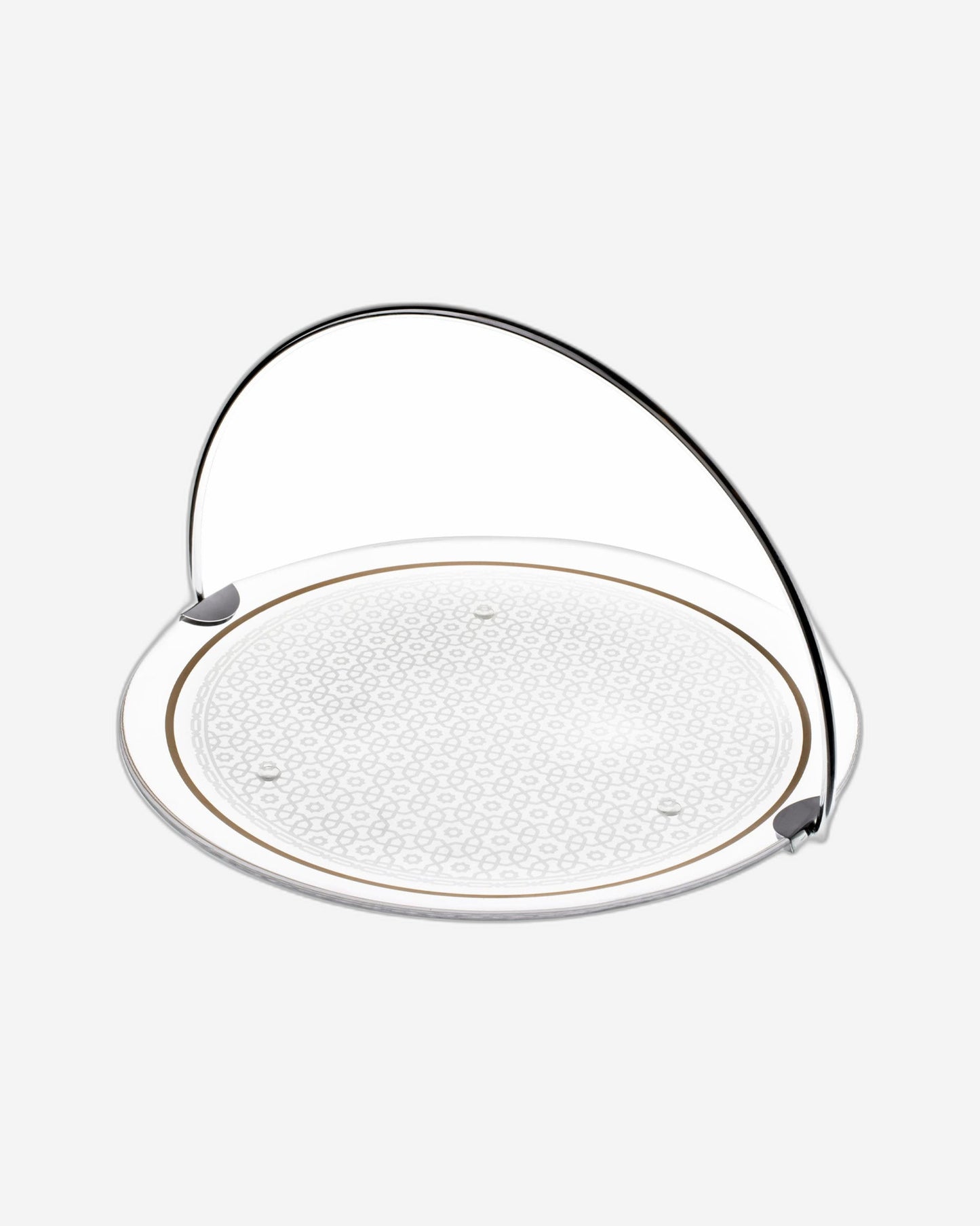 صينية تقديم كبيرة من العاج من ديملاج بمقبض ذهبي