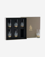 مجموعة أكواب ديملاج أبراج، 6 قطع (ذهبي)