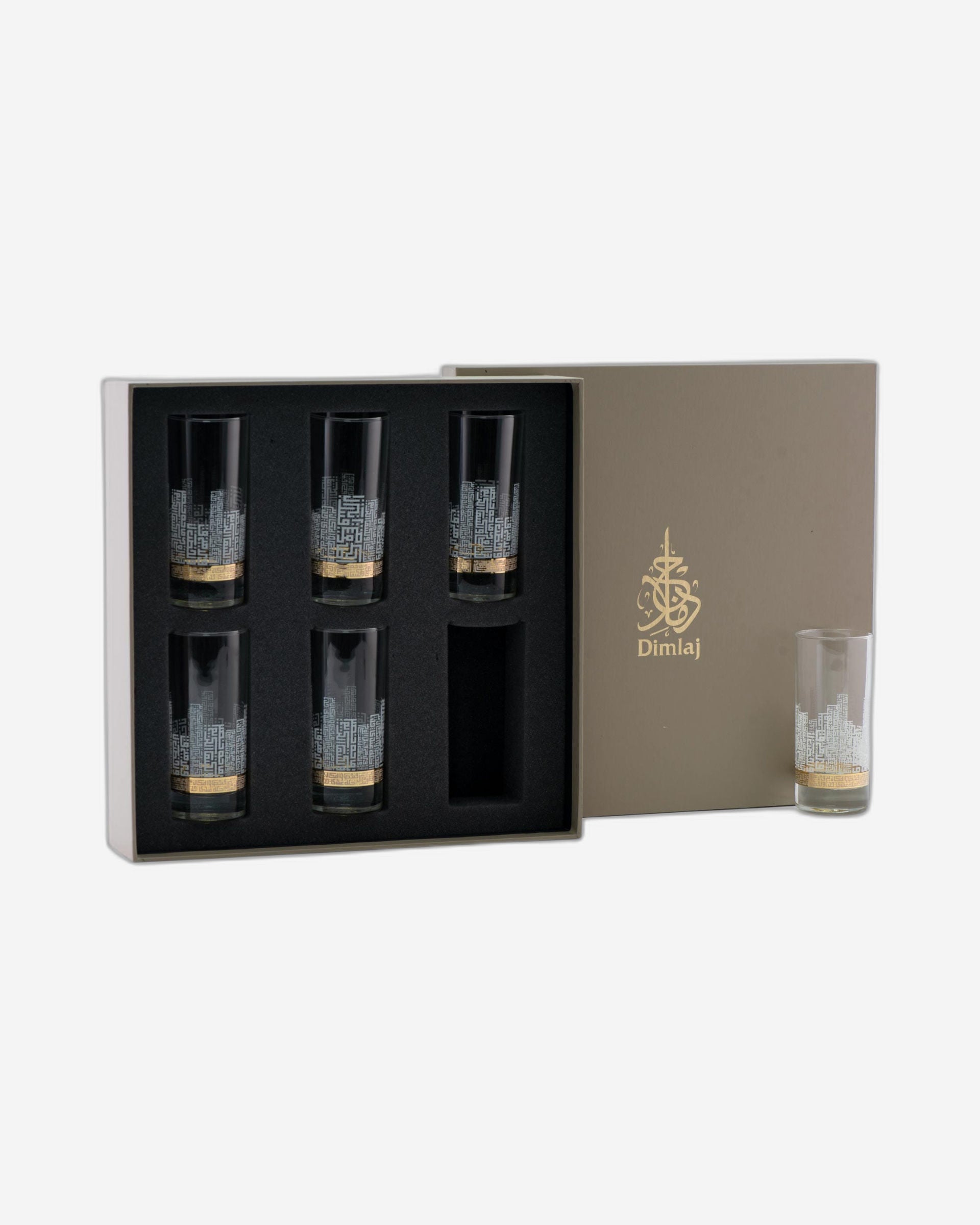 مجموعة أكواب ديملاج أبراج، 6 قطع (ذهبي)