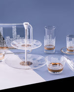 مجموعة أكواب ديملاج أبراج، 6 قطع (ذهبي)