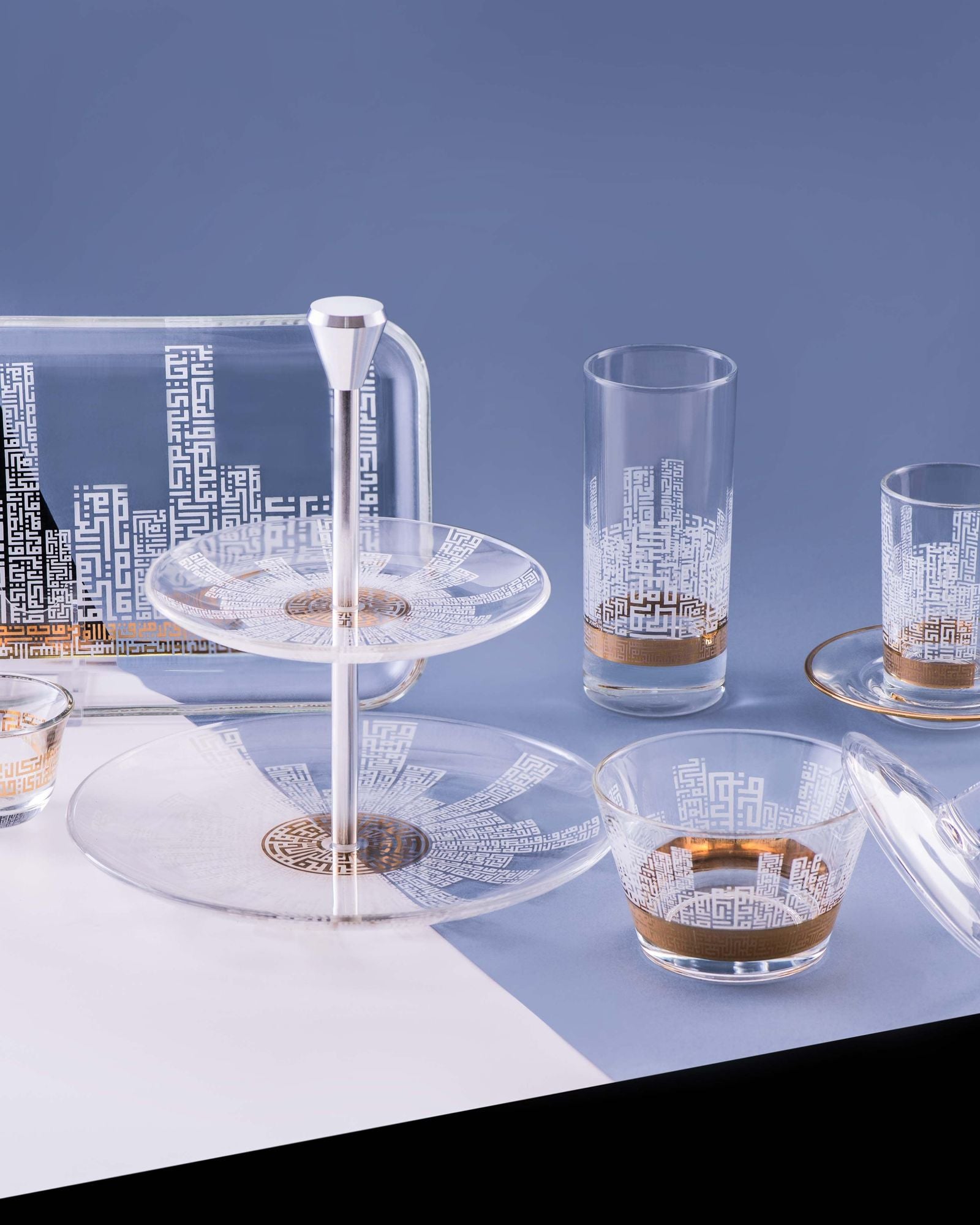 مجموعة أكواب ديملاج أبراج، 6 قطع (ذهبي)