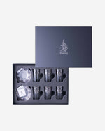 مجموعة ديملاج سرور من 6 فناجين شاي وصحون (بلاتينيوم)