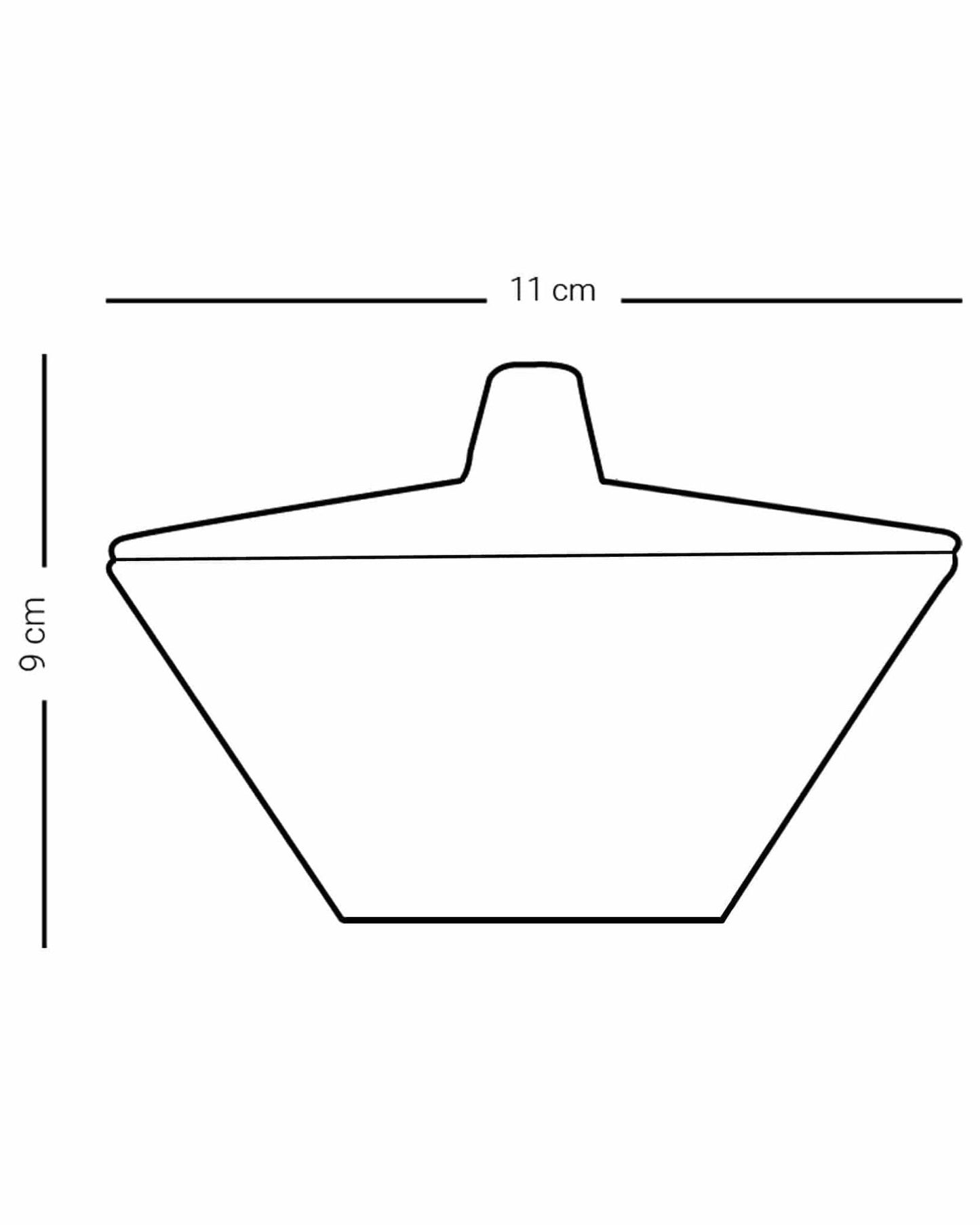 وعاء تقديم وغطاء من دملاج سرور باللون الذهبي