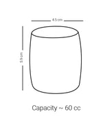 مجموعة ديملاج سرور من 6 أكواب قصيرة (بلاتينيوم)