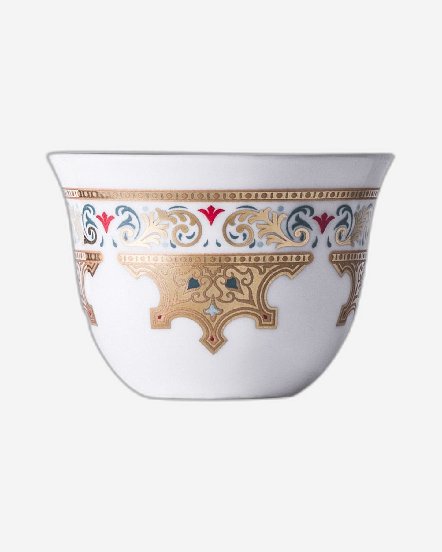 فناجين قهوة دملاج سرور 6 قطع ذهبي