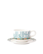 فناجين قهوة تركية كبيرة من ديملاج أصالة (ذهبي وأخضر)