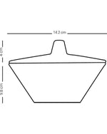 وعاء تقديم ديملاج كريم مع غطاء (ذهبي)