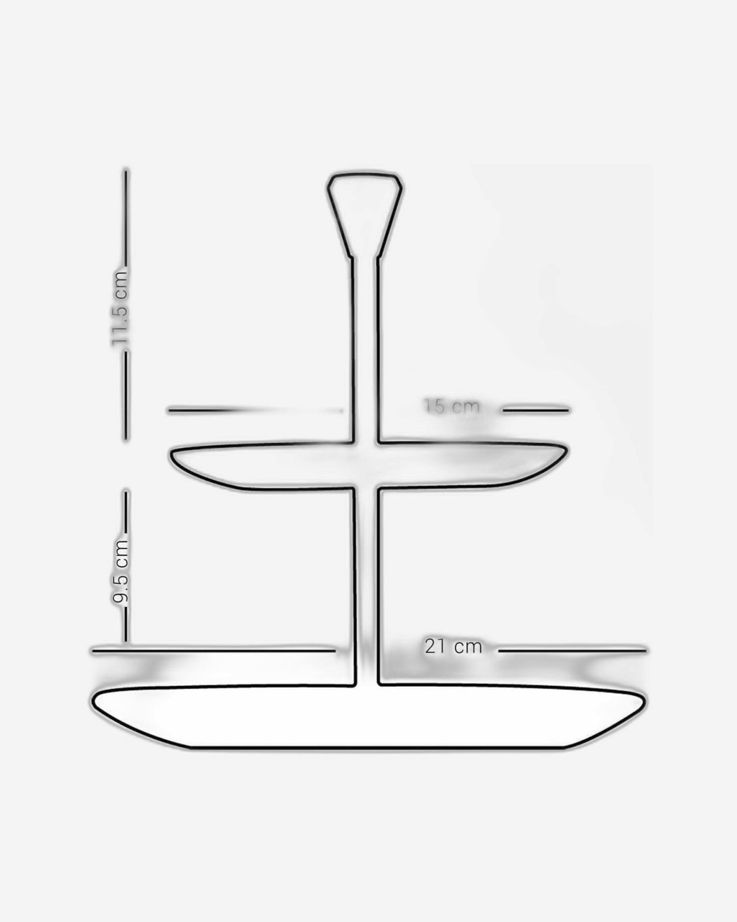 صينية ديملاج كريم ذات طبقتين ذهبية