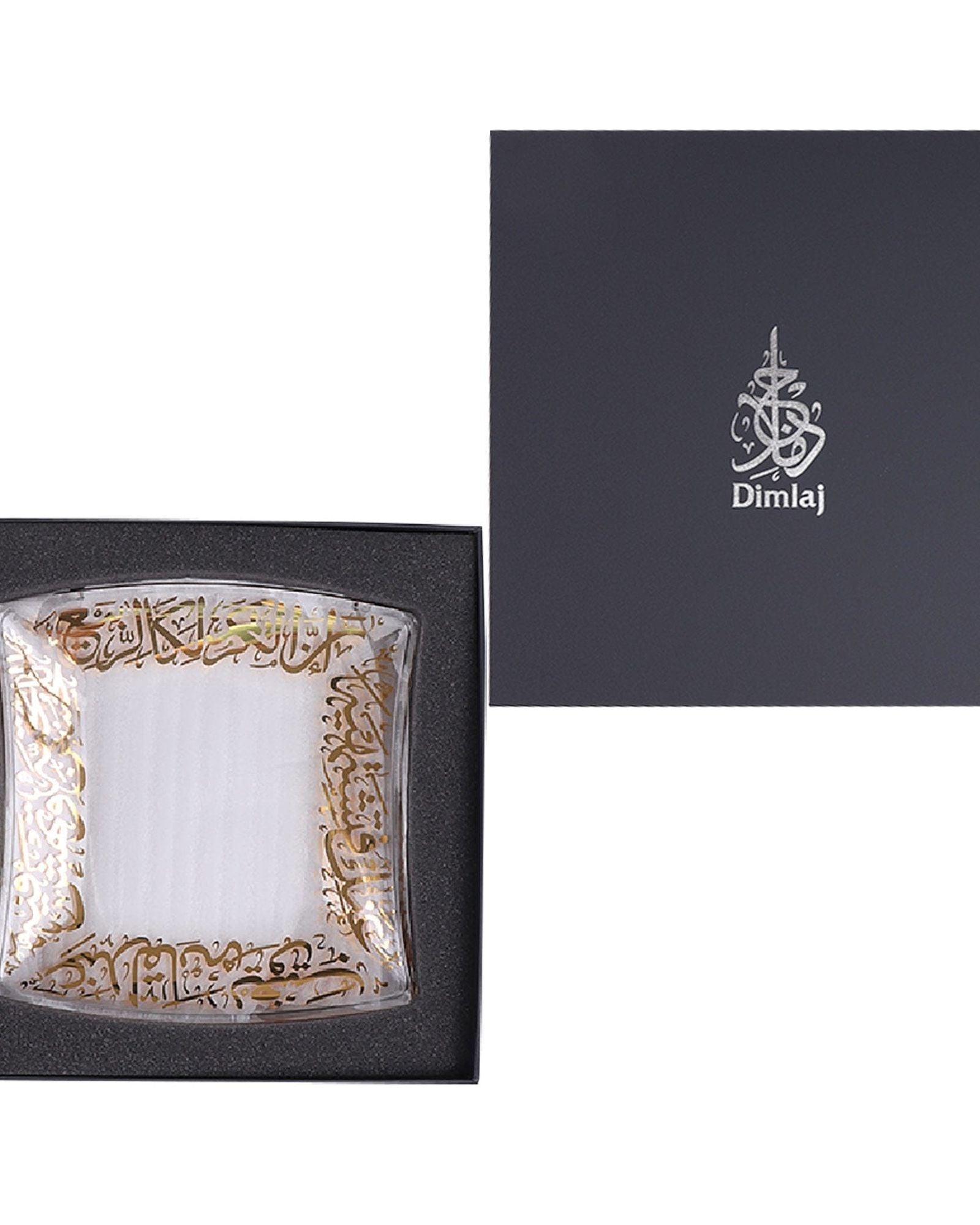 ديملاج كريم - 6 قطع - أطباق تقديم (ذهبي)