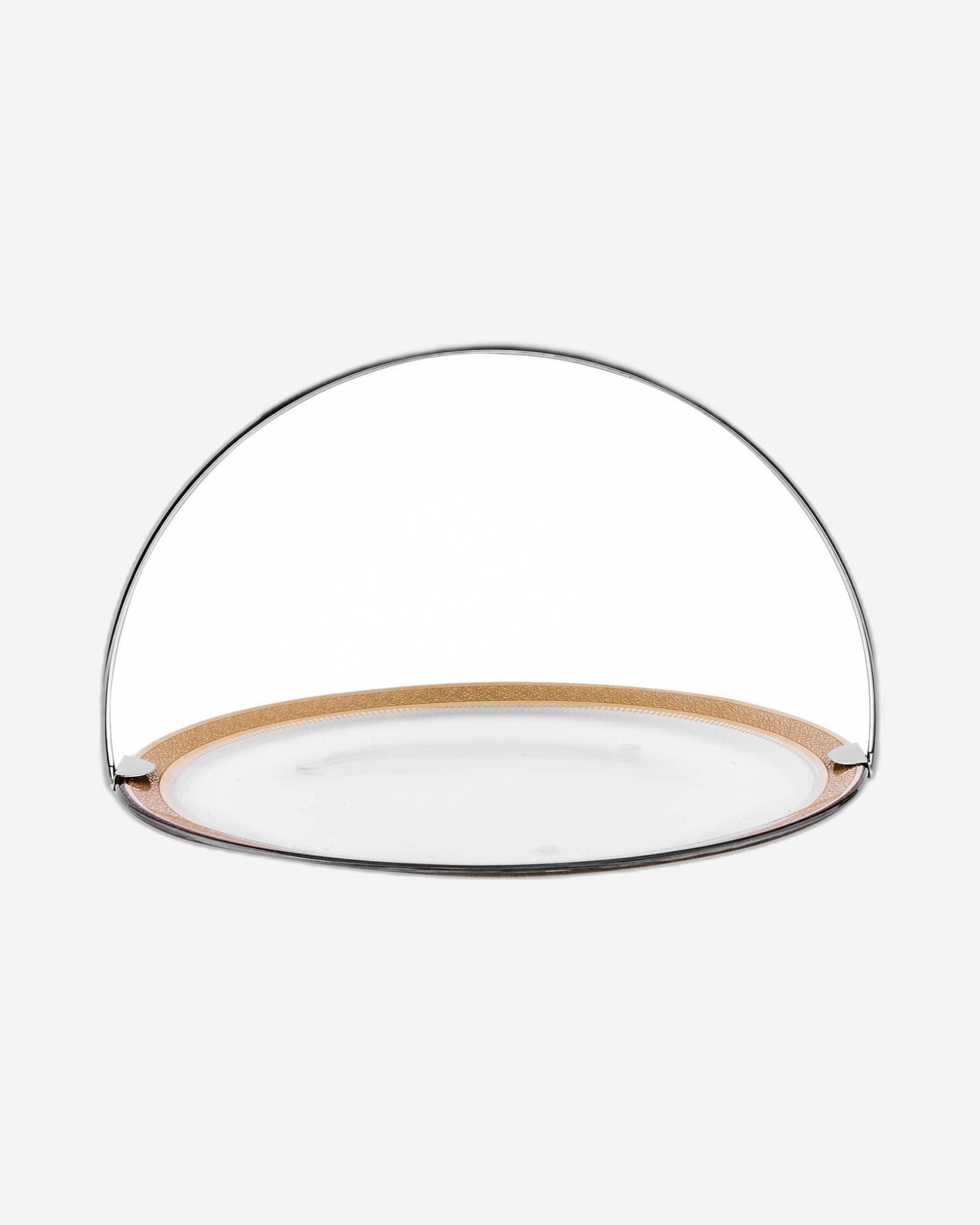 صينية تقديم كبيرة بمقبض من ديملاج قرطبة (ذهبي)