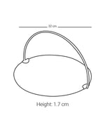 صينية تقديم كبيرة بمقبض من ديملاج قرطبة (ذهبي)