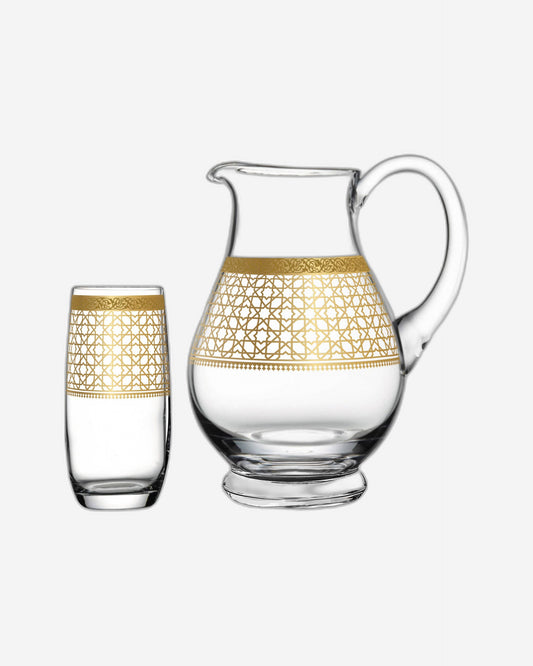 مجموعة مشروبات ديملاج قرطبة من 7 قطع (ذهبي)