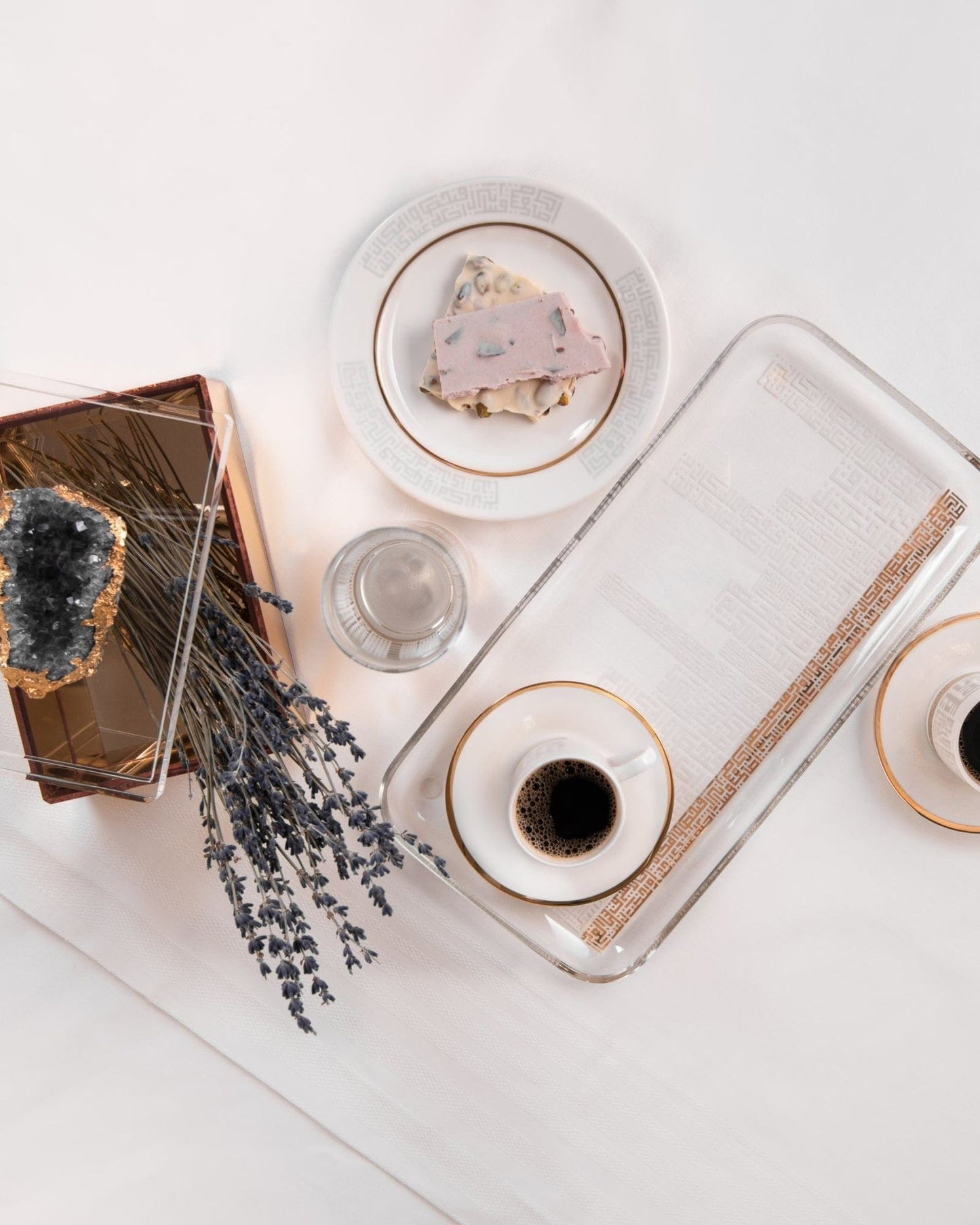 أطباق ديملاج أبراج 6 قطع ذهبية