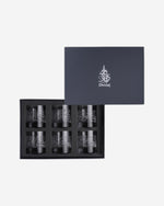 مجموعة ديملاج ثلث من 6 أكواب قصيرة (منقوشة)